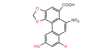 10-Hydroxy-6-nitrophenanthro[3,4-d]-1,3-dioxole-5-carboxylic acid